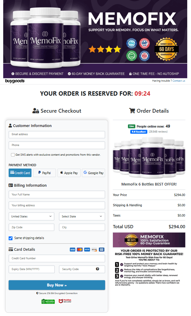 MemoFix official website